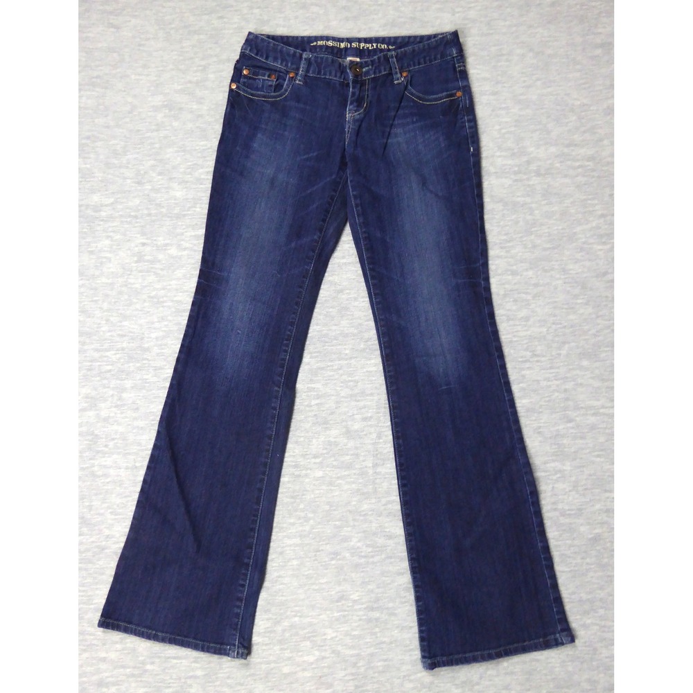 Mossimo Supply Co Bootcut Jeans Womens 5 Dark Wash Low Rise Denim Pants